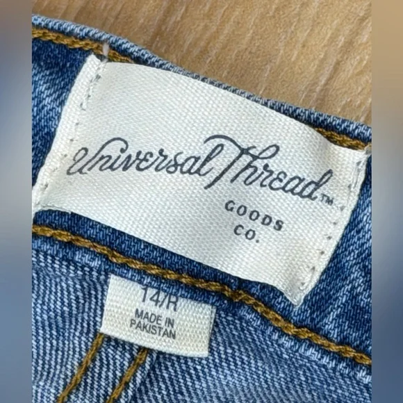 Denim Blue Straight Leg Women's Jeans - 14R - Picture 2 of 4